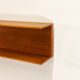 Mid-Century Modern Teak wall-mounted shelf by Walter Wirz for Wilhelm Renz, 200cm, 1960s