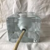 Pair of glass block lamps