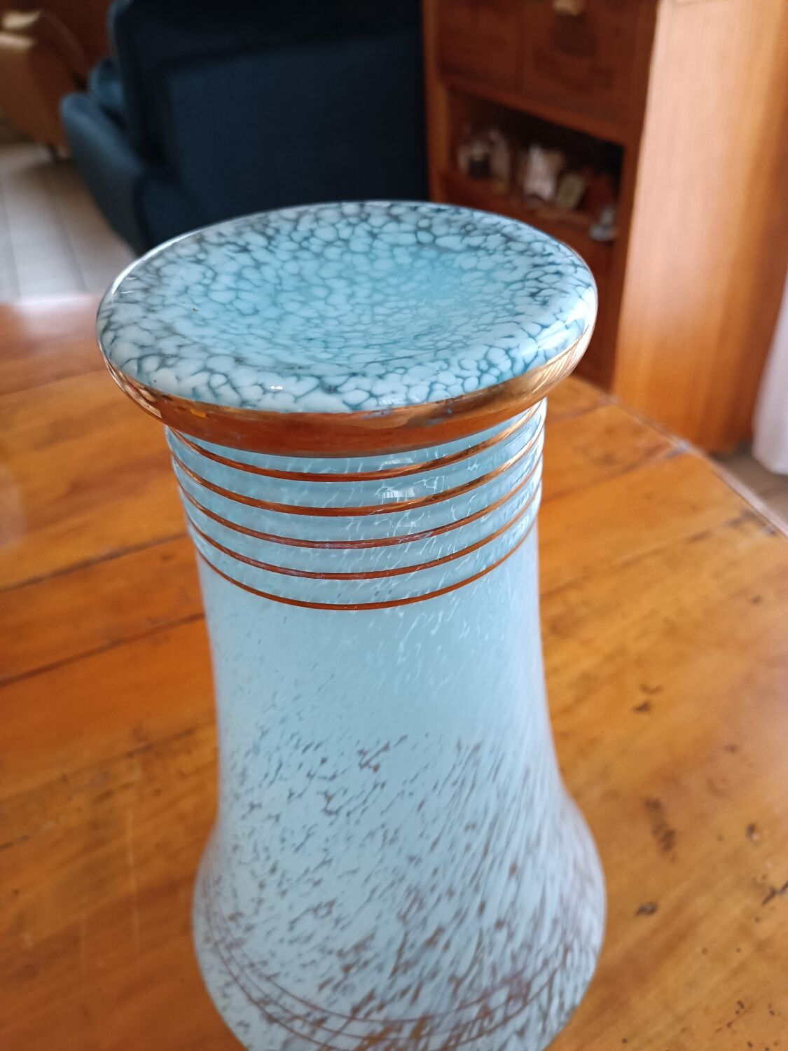 Art Deco vase in the style of Clichy