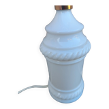 White glass lamp base