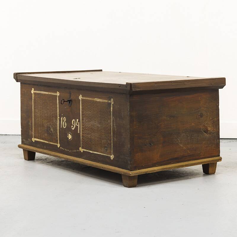 Bride chest painted in folk art