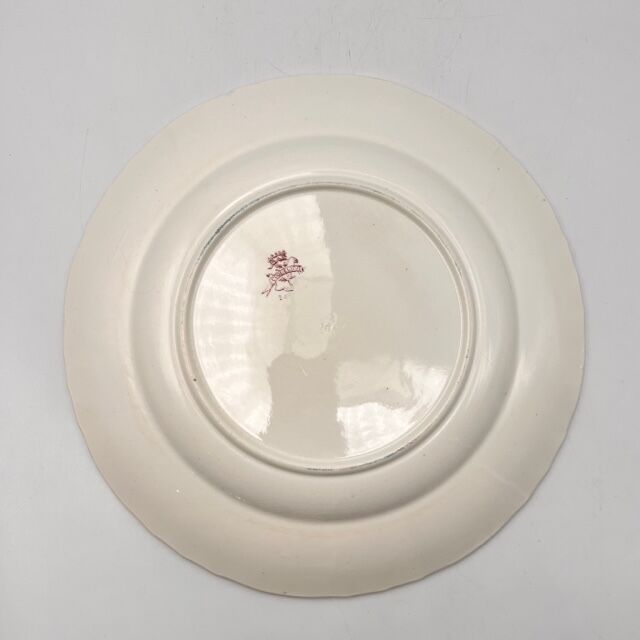 Round poppy dish from Longwy