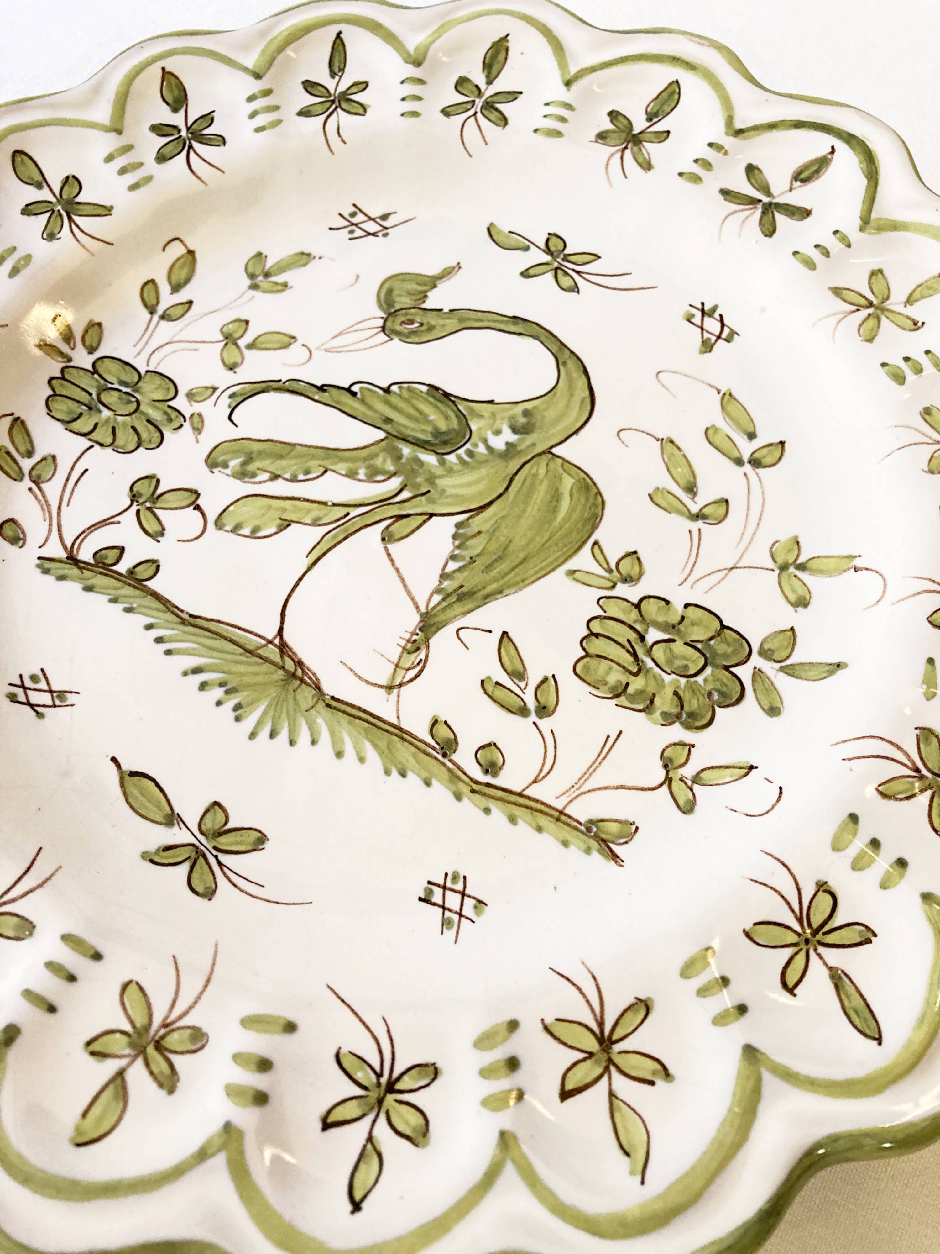 Decorative plate, Martres-Tolosane earthenware