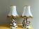 Paire de lampes de table en porcelaine italienne par Capodimonte.