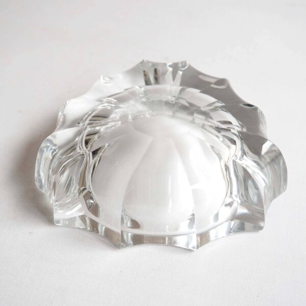 Cendrier cristal triangle taillé