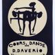 Original poster Dance lessons by D. Daverio, 1970s. Canvased.