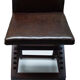 Old adjustable chair in wood and leather