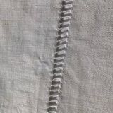 BG leaves embroidered linen pillowcase