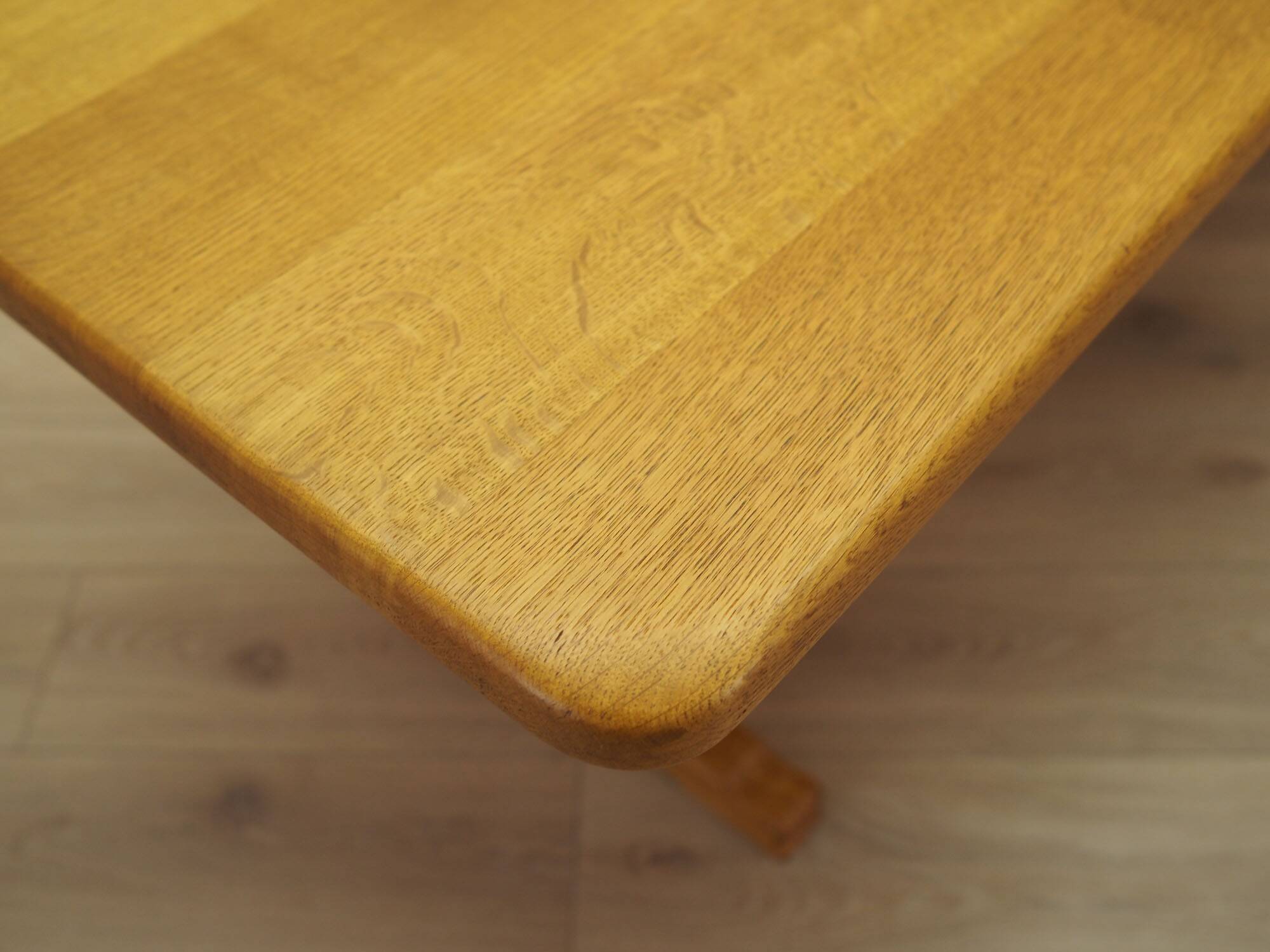 Table à manger en chêne massif, design danois, années 1960