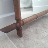 Antique bamboo-style mirror