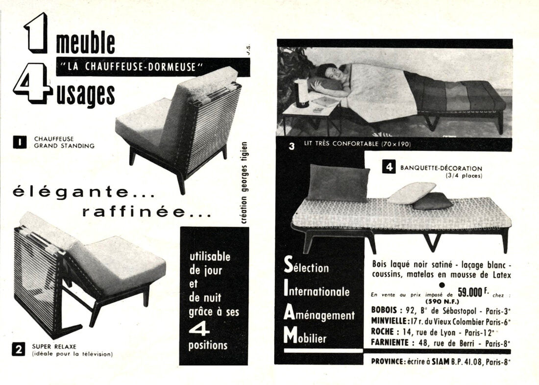 Georges Tigien armchair Tigien 1960