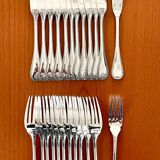 Christofle Malmaison 12 fish cutlery set excellent condition (24 pieces)