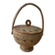 Panier Africain Tissé à la Main – Artisanat Fulani (Peul/Fulbe) du Cameroun
