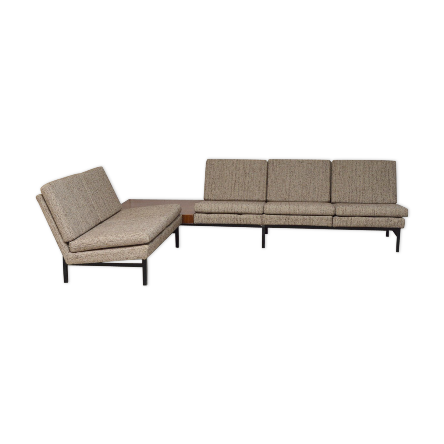 Corner lounge with 3-seater sofa, 2-seater sofa and corner table