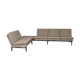 Corner lounge with 3-seater sofa, 2-seater sofa and corner table