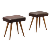 Pair of vintage stools from the 1950s.