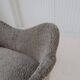 Mid-century modern canapé in sheepskin / shearling model 'Samspel' by Carl Malmsten, 1956