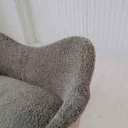 Canapé moderne du milieu du siècle en peau de mouton / shearling modèle 'Samspel' Carl Malmsten, 1956