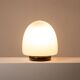 Pair of glass lamps in the shape of an "egg". Italy, 1960s, Leucos.