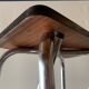 Vintage step stool in white formica and chrome steel