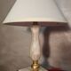 pair of onyx marble lamps, bedside, table, 1960s-70s, new electrical fittings 30x20