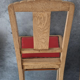 Set of 4 sculpted oak chairs – 1940s Art Deco style