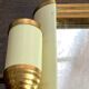Art Deco tray in bakelite and gilded metal