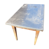 Table plateau inox