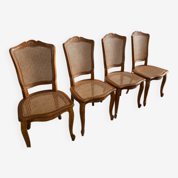Baumann wood and cane chairs