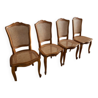 Baumann wood and cane chairs