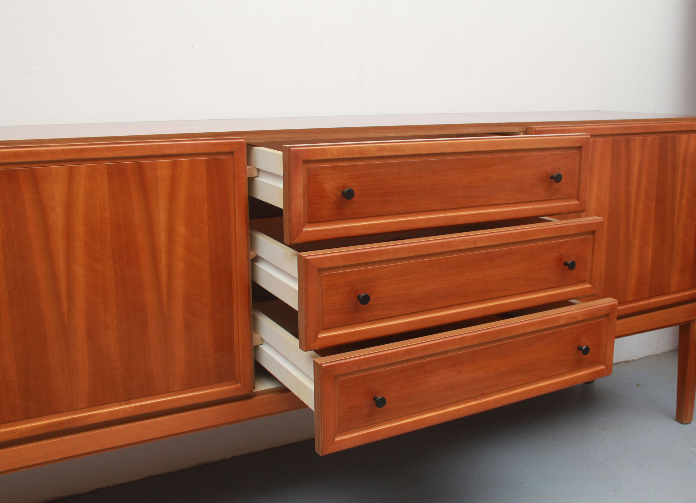1960s sideboard in walnut, 240cm
