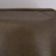 Green Leather Pouf . 1970s Germany