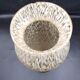 Speckled glass vase. Clichy glass.