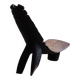 Rustic tribal Lobi chair from West Africa, Burkina Faso, Wabi Sabi, 1940s.