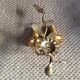 Wall lamp in gold metal