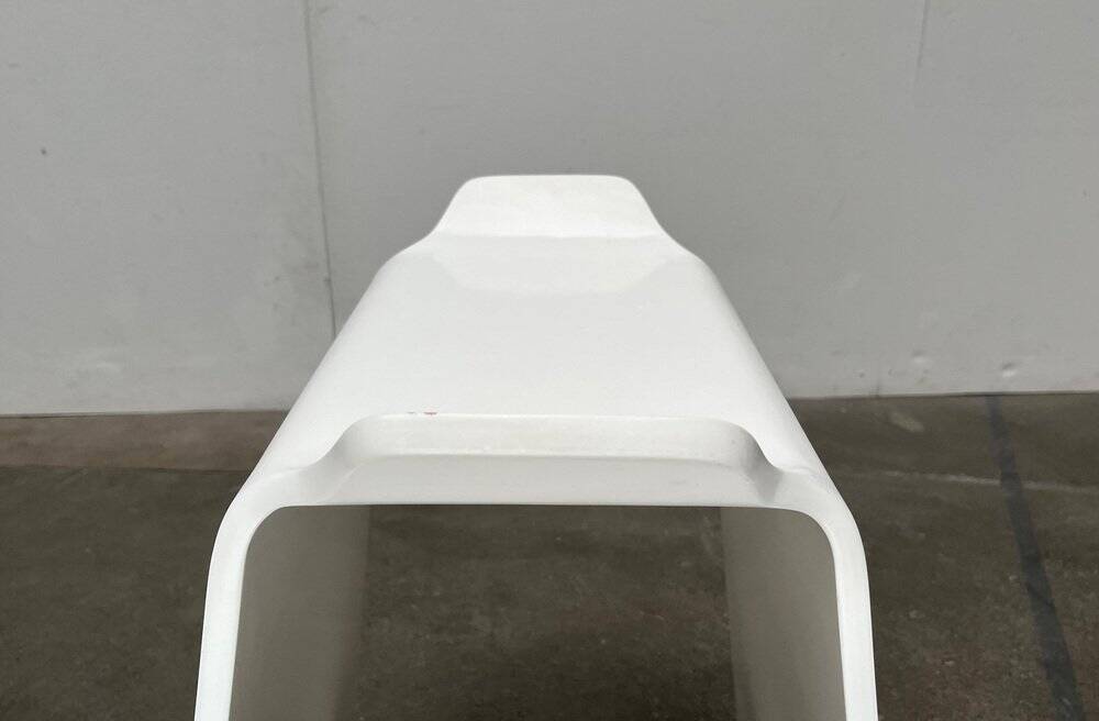 Minimalist Danish rocking stool by Michael C. Poulsen