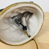 Black and gold ceramic horse lamp foot