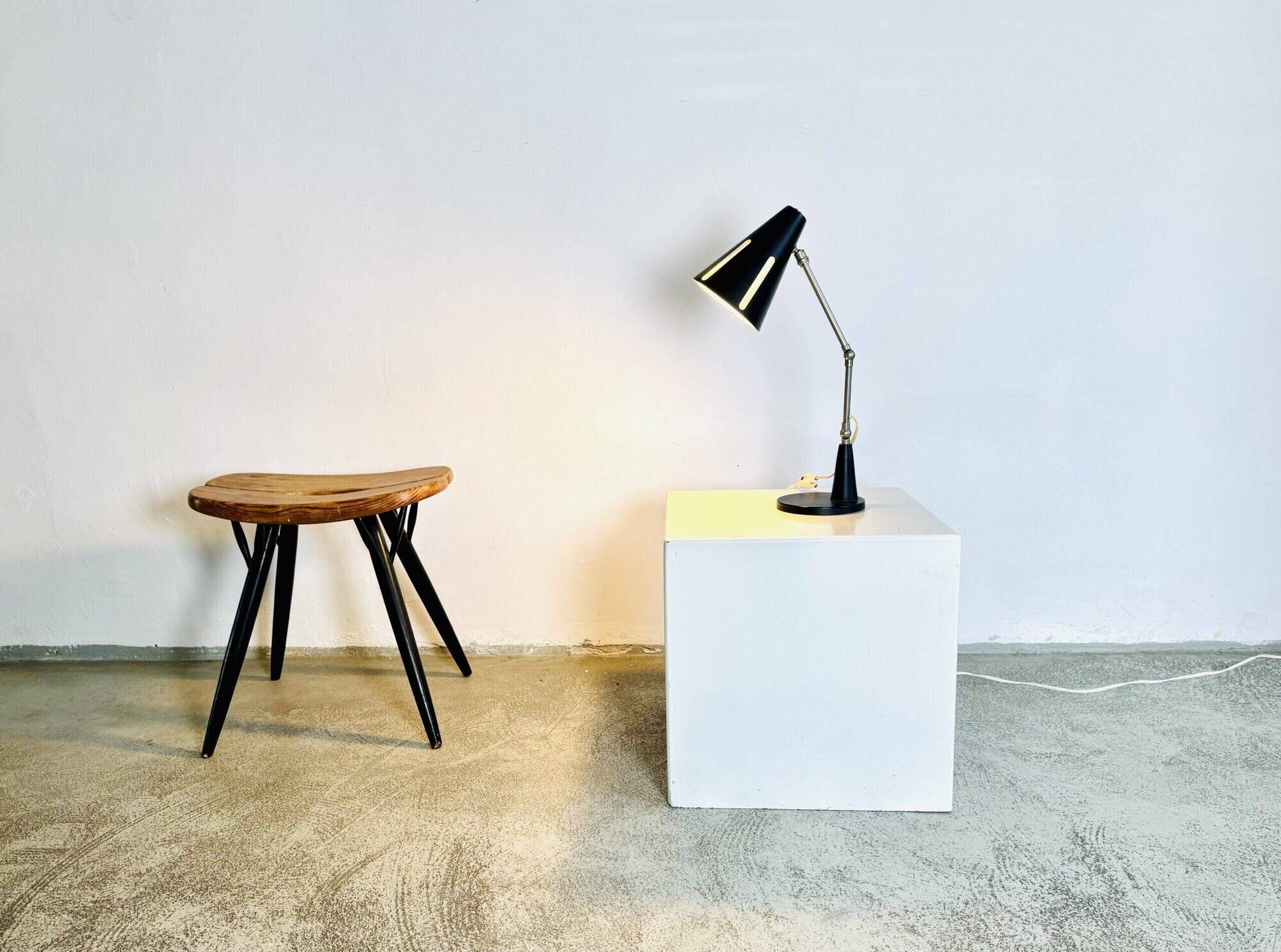 Sun Series (Zonneserie) Desk Lamp By H. Busquet For Hala Zeist, The Netherlands 1950S