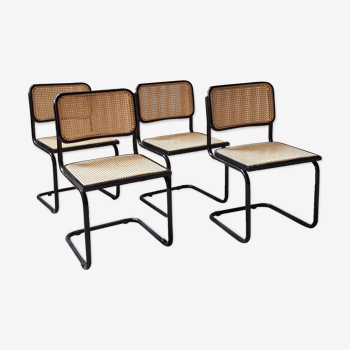 4 chairs Cesca b32 by Marcel Breuer