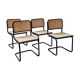 4 chairs Cesca b32 by Marcel Breuer