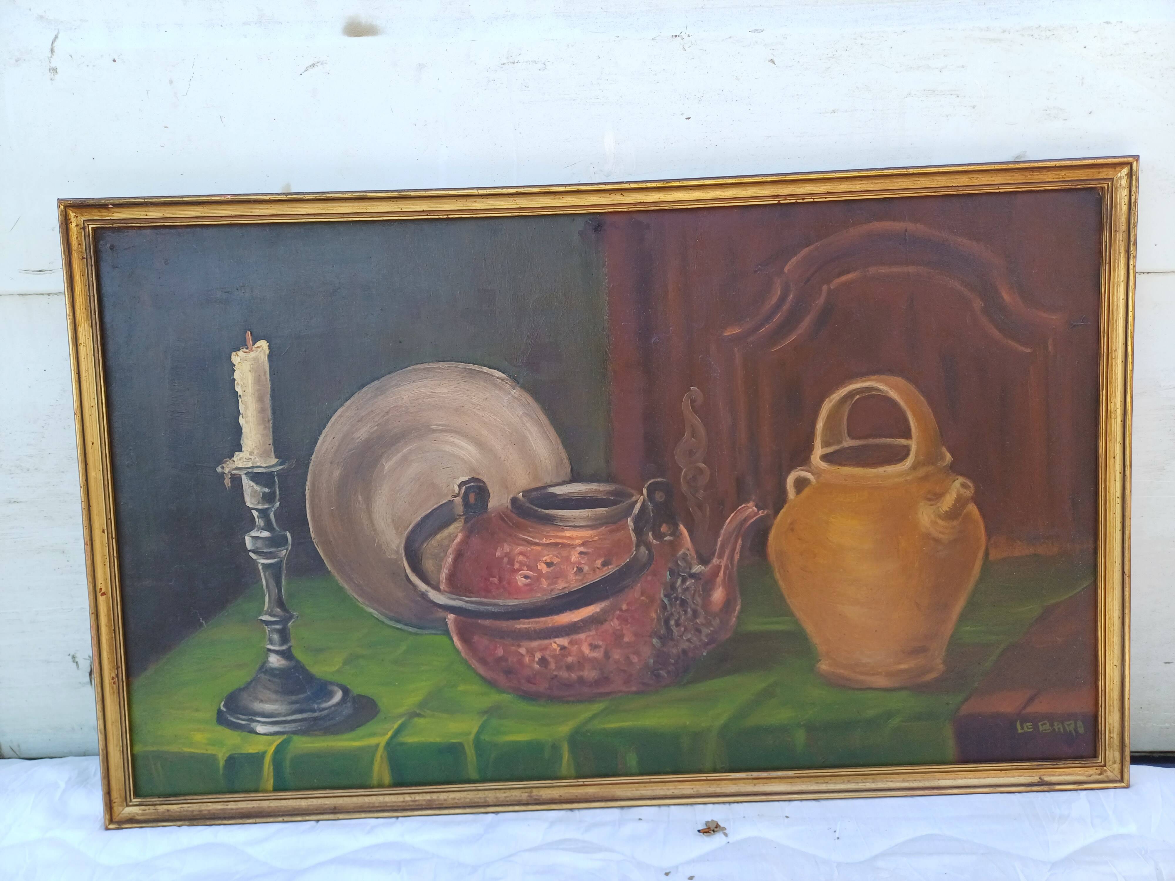 Oil on Panel “Still Life” by: Le Baro