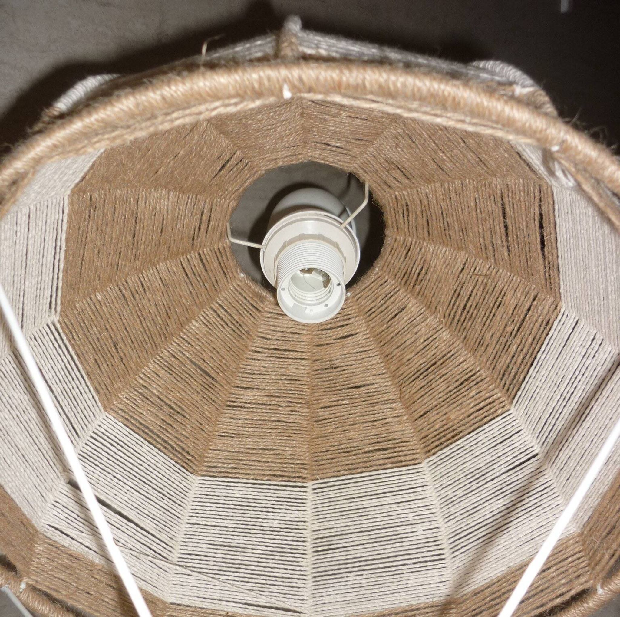 Jute hanging lamp for children's room