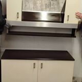 Bar cabinet / entrance furniture with a vintage 1970s mirror.