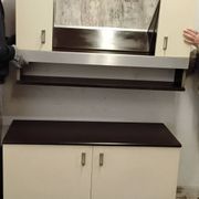 Bar cabinet / entrance furniture with a vintage 1970s mirror.