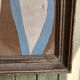 Abstract painting on wood panel