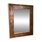 Miroir art deco verre eglomisé