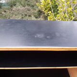 Rattan bar and its 2 stools 60