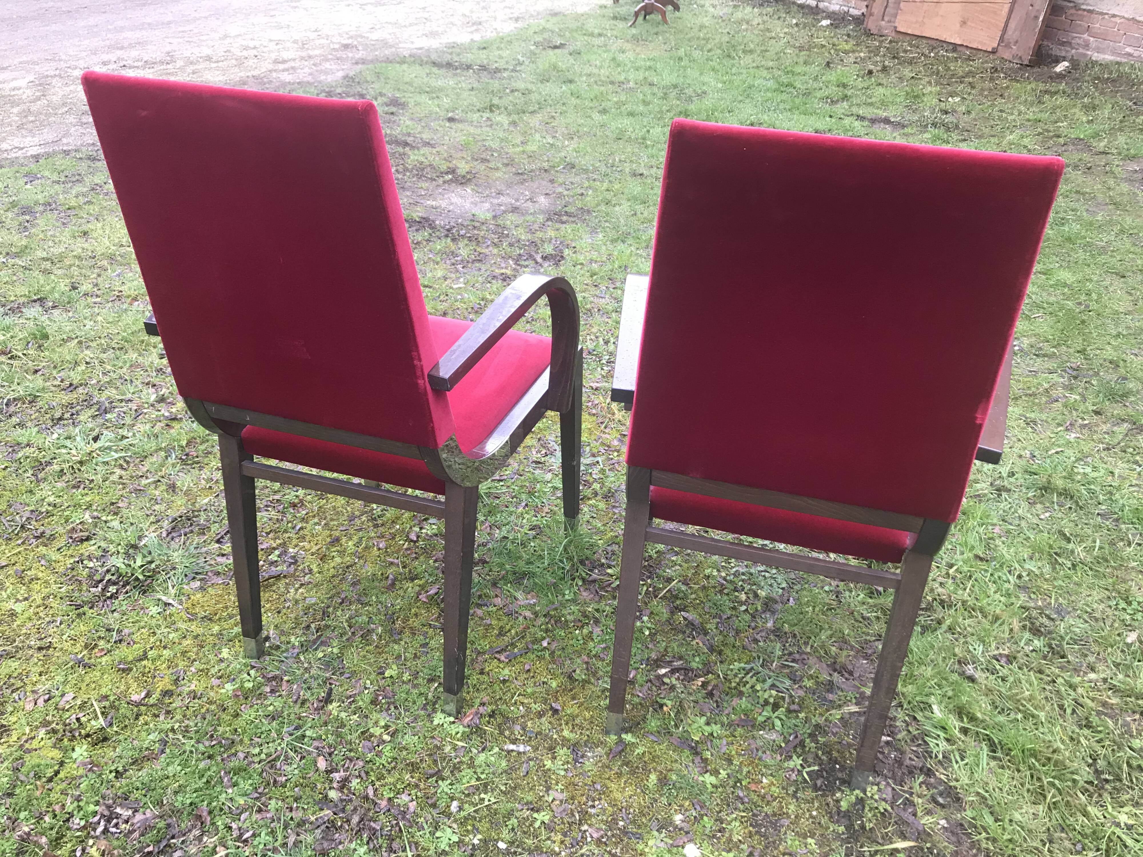 Pair of Art Deco armchairs "Costantini Pietro"