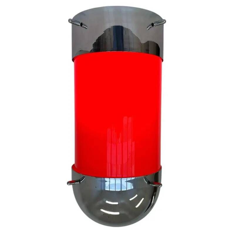 XXL Midcentury Hotel Design Ceiling Lamp, Flushmount, 1970s - Czechoslovakia