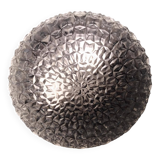 Large round ceiling light in pressed molded glass from the 70s